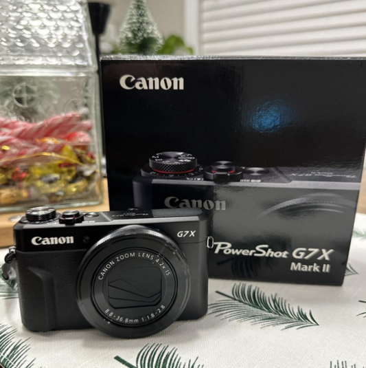 Camera Can G7X Mark II PowerShot Black Cameras-and-accessories