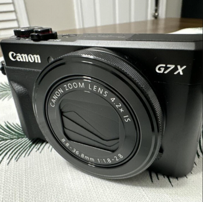 Camera Can G7X Mark II PowerShot Black Cameras-and-accessories